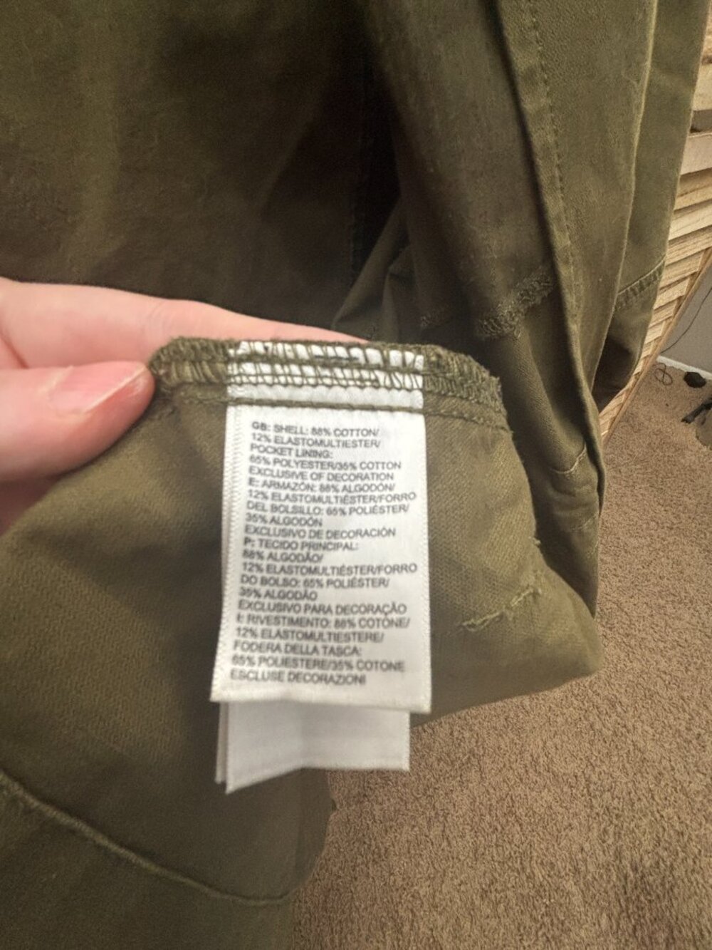 The North Face Women's Cotton Military Style Utility Jacket Size M, Olive Green - Picture 14 of 15